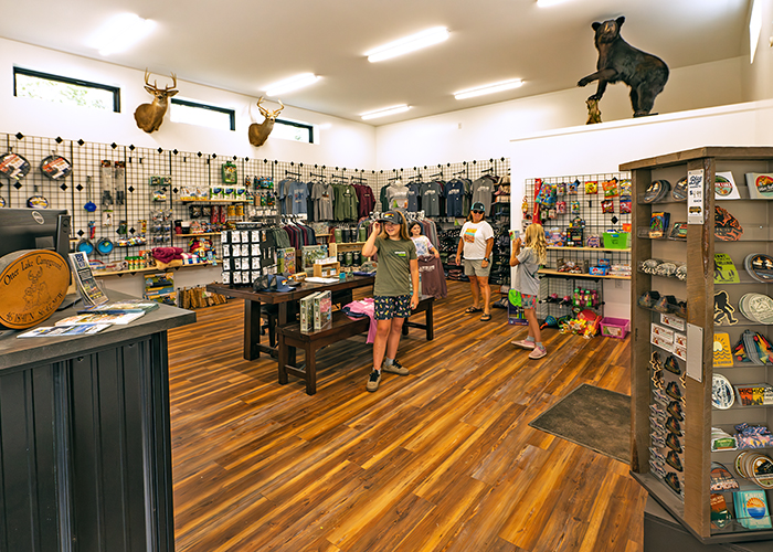 Store interior at Otter Lake